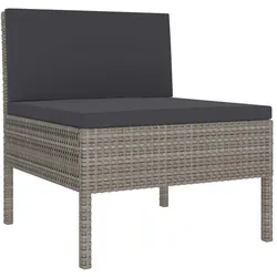 vidaXL, Gartenlounge, Tamiser (2x Eckteil + 2x Mittelteil + 2x Tisch)