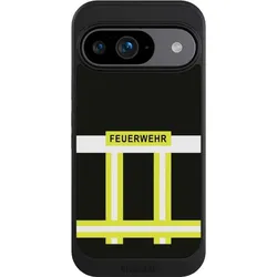 Nivocase Hülle für Google Pixel 9 Handyhülle NIVOcore Case Schwarz Beruf Feuerwehr Feuerwehrmann (Google Pixel 9), Smartphone Hülle, Schwarz