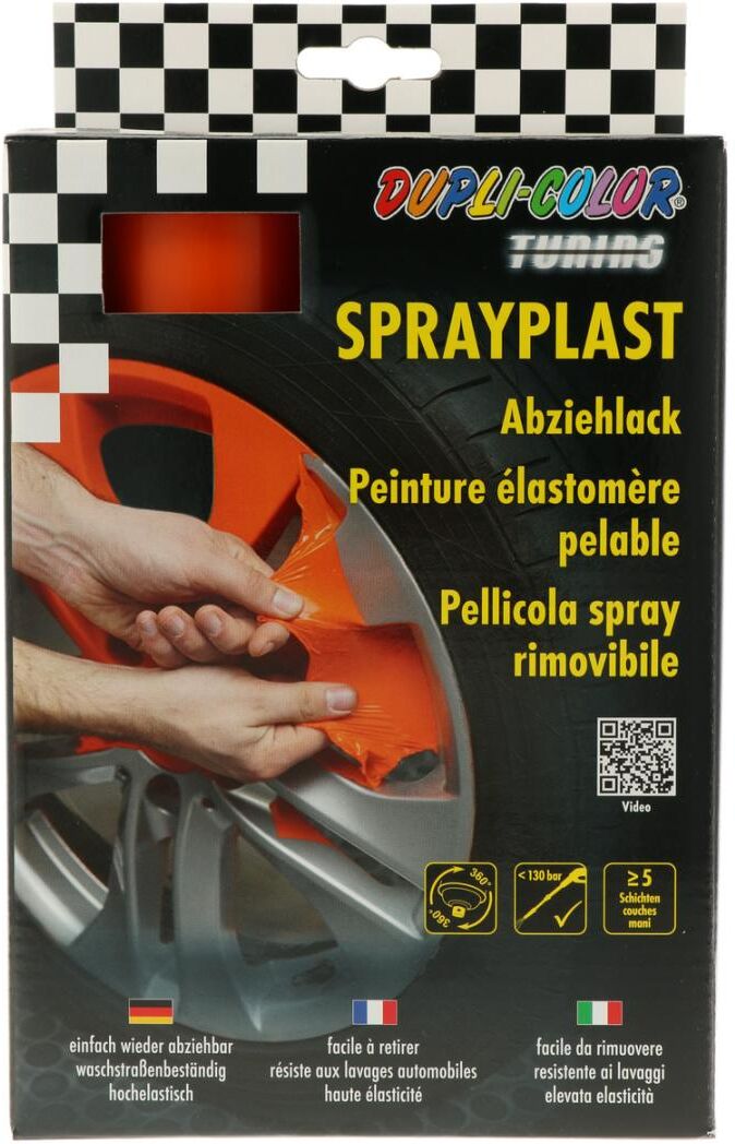 european aerosols DUPLI-COLOR SPRAYPLAST Set orange seidenglanz