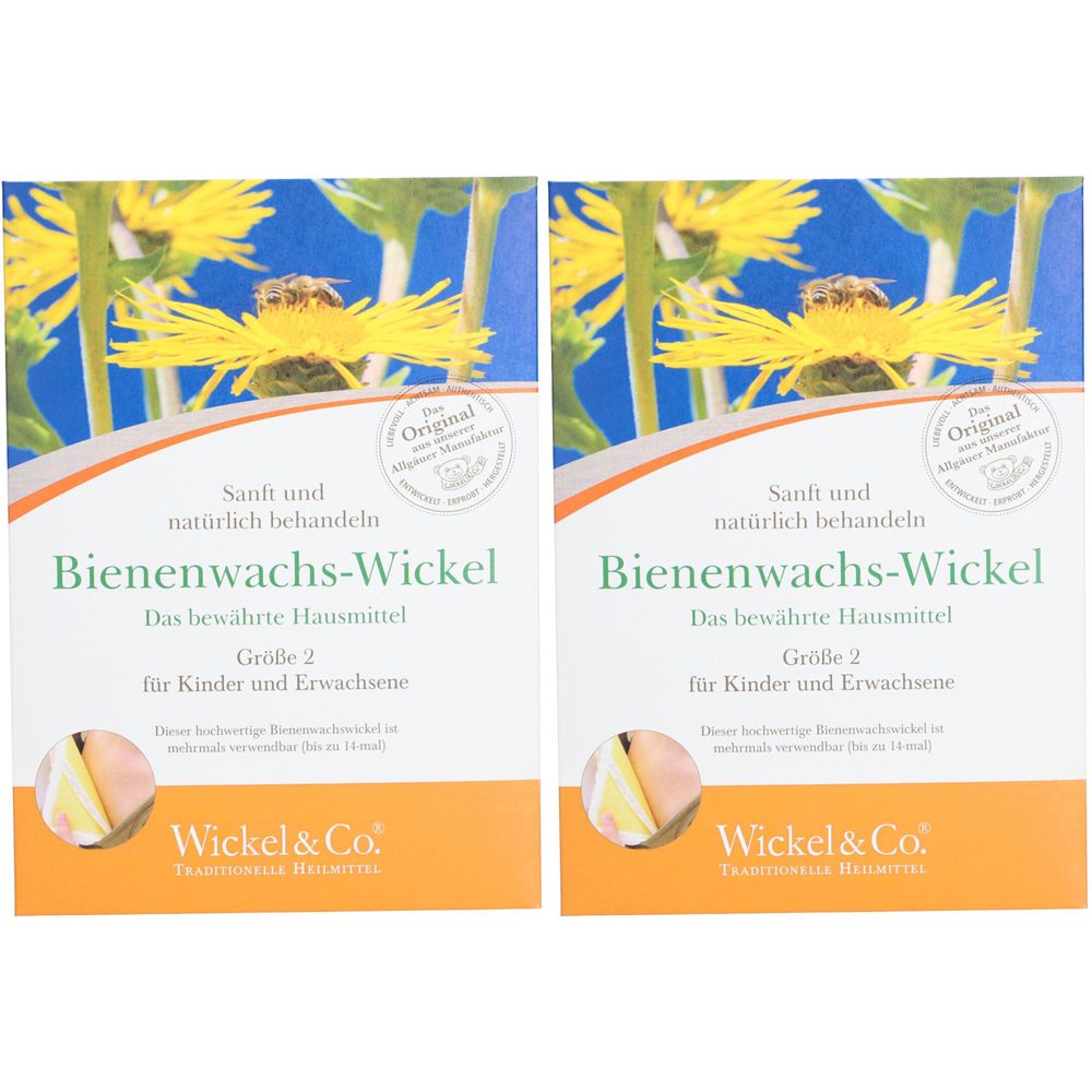 2x Bienenwachswickel; Gr. 2 2x1 St Wachs