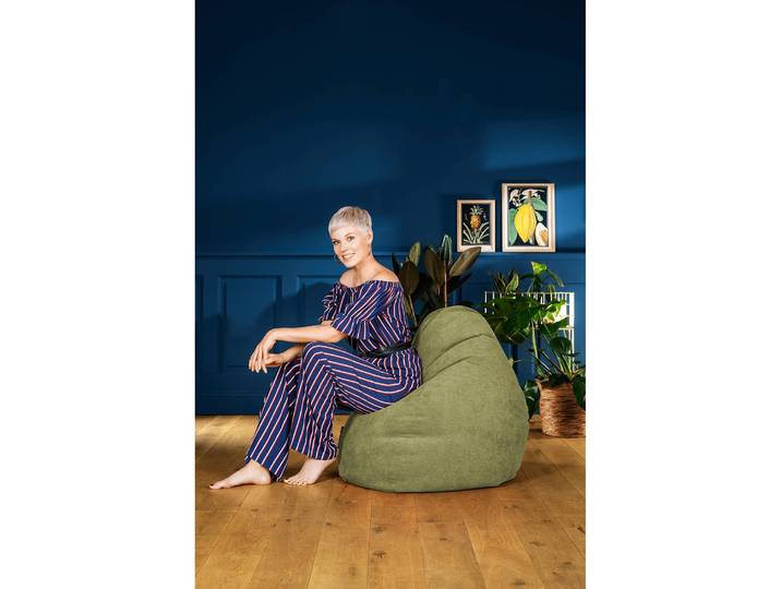 Beanbag Alfa XXL Ø 80cm Grün/Grün