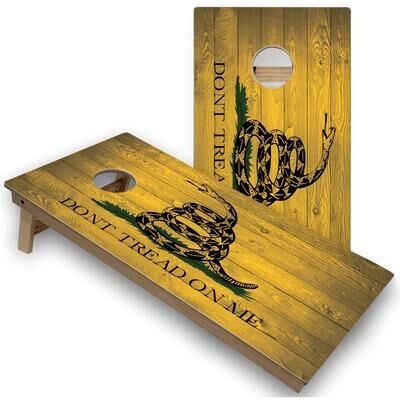 Skip's Garage Gadsden Flag Cornhole Board Set