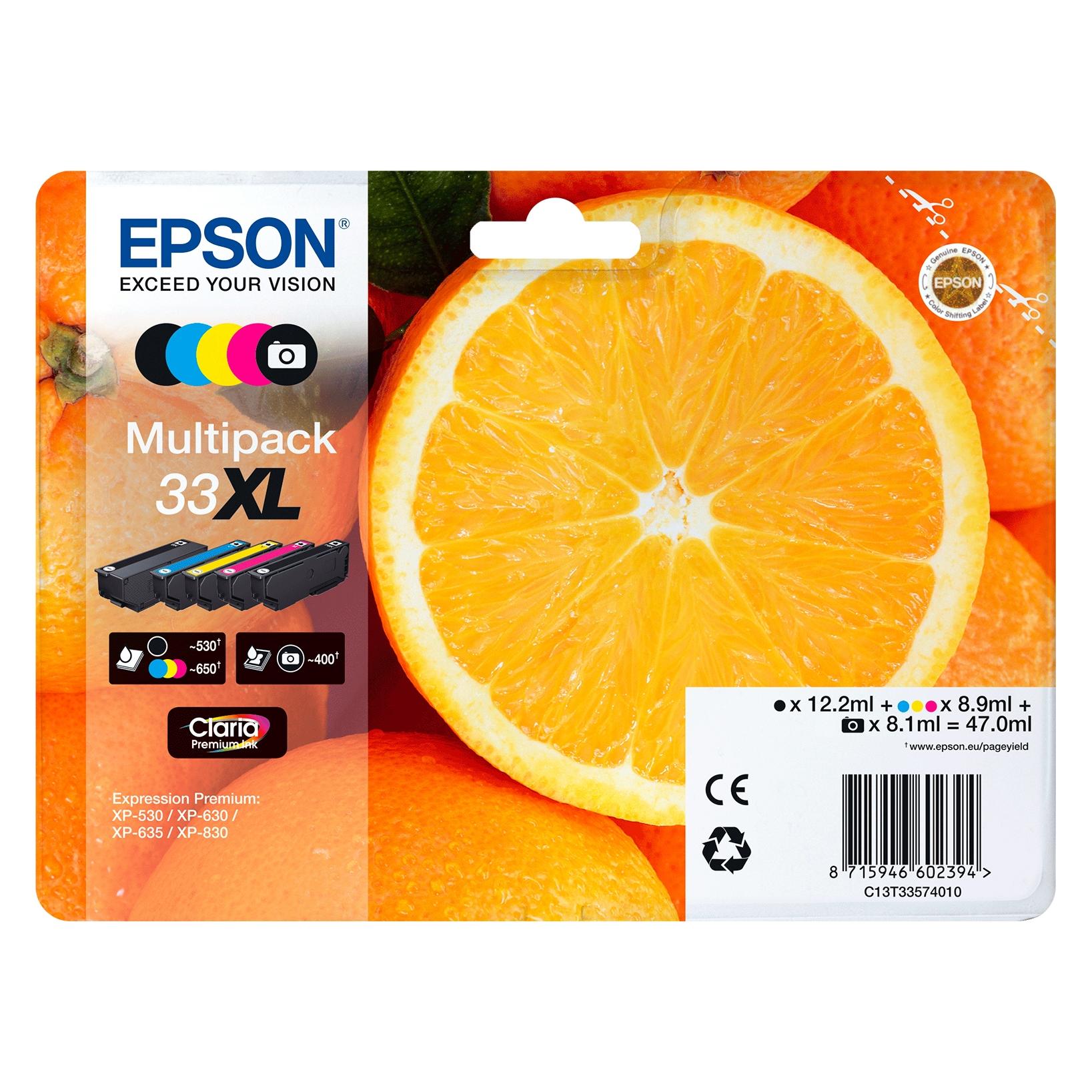 Epson 33XL Claria Premium (BK) (C13T33514010)