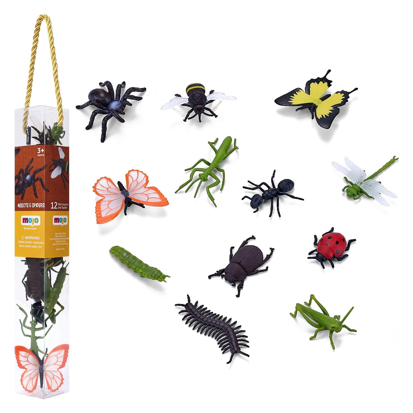 Q Mojo Mojo Wildlife Mini Insekten und Spinnen, 12 Stk. - 380058 (MJ380058)