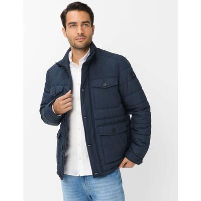 Steppjacke BRAX "Style GEORGE", Herren, Gr. XXL, blau (navy), Web, 100% Polyester, Jacken Steppjacke, Techno: Steppjacke aus funktionalem Material