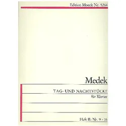 Tag- und Nachtstücke Band 2 (Nr.9-16) für Klavier, Fachbücher von Tilo Medek