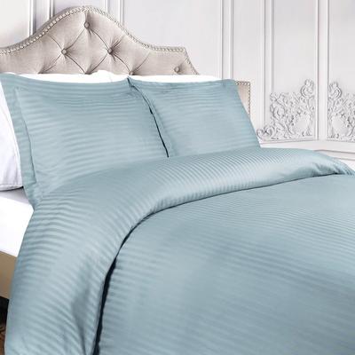 Superior 400 TC Stripe Egyptian Cotton Sateen Duvet Cover Set