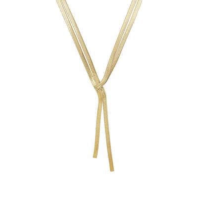 Y-Kette AMOR "Schmuck Geschenk", gold (gelbgoldfarben), Halsketten, Damen, Edelstahl, L: 43 B: 8mm, B:8mm