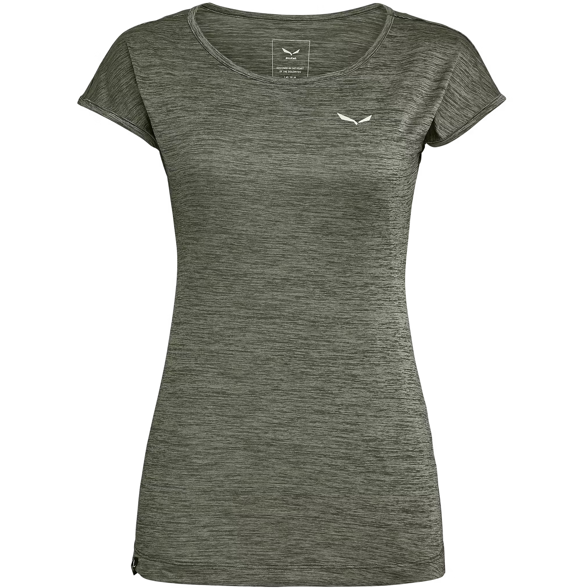 Salewa Puez Melange Dry Damen T-Shirts oliv Größe XXS Trekking Widerstandsfähig