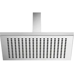Dornbracht Regenbrause SERIENSPEZIFISCH Chrom gebürstet 300 x 240 mm mit Deckenanbindung und PURE RAIN-Technologie