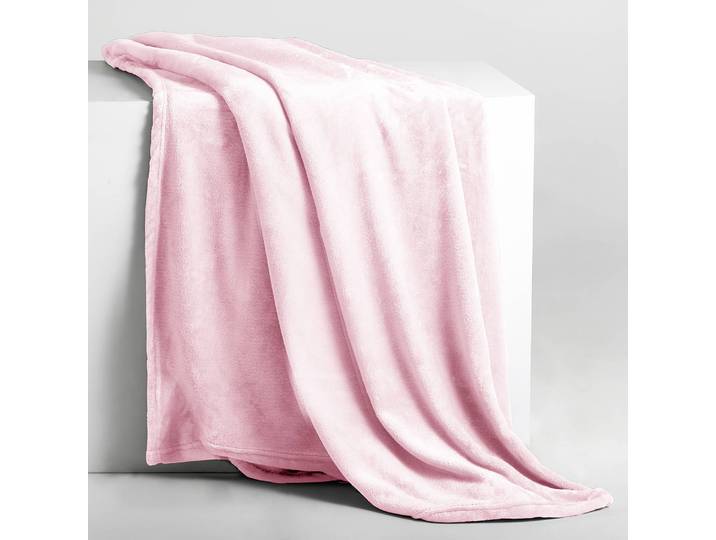 Kuscheldecke Nic 160 x 210cm Pink/Babyrosa Microfaser