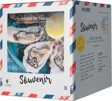 BIB 3L Souvenir blanc - Florès - Côtes de Thau - Weisswein - 3L