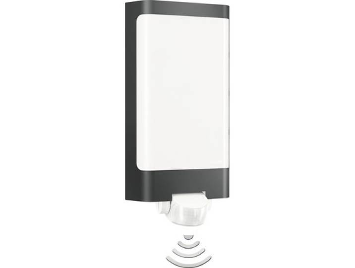 STEINEL L 240 S, Wandbeleuchtung für den Außenbereich, Anthrazit, Edelstahl, IP44, Eingang, Wandmontage