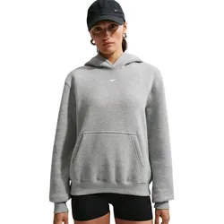 Nike Studio Fleece Damen Hoody Dark Grey Heather/Sail - XL