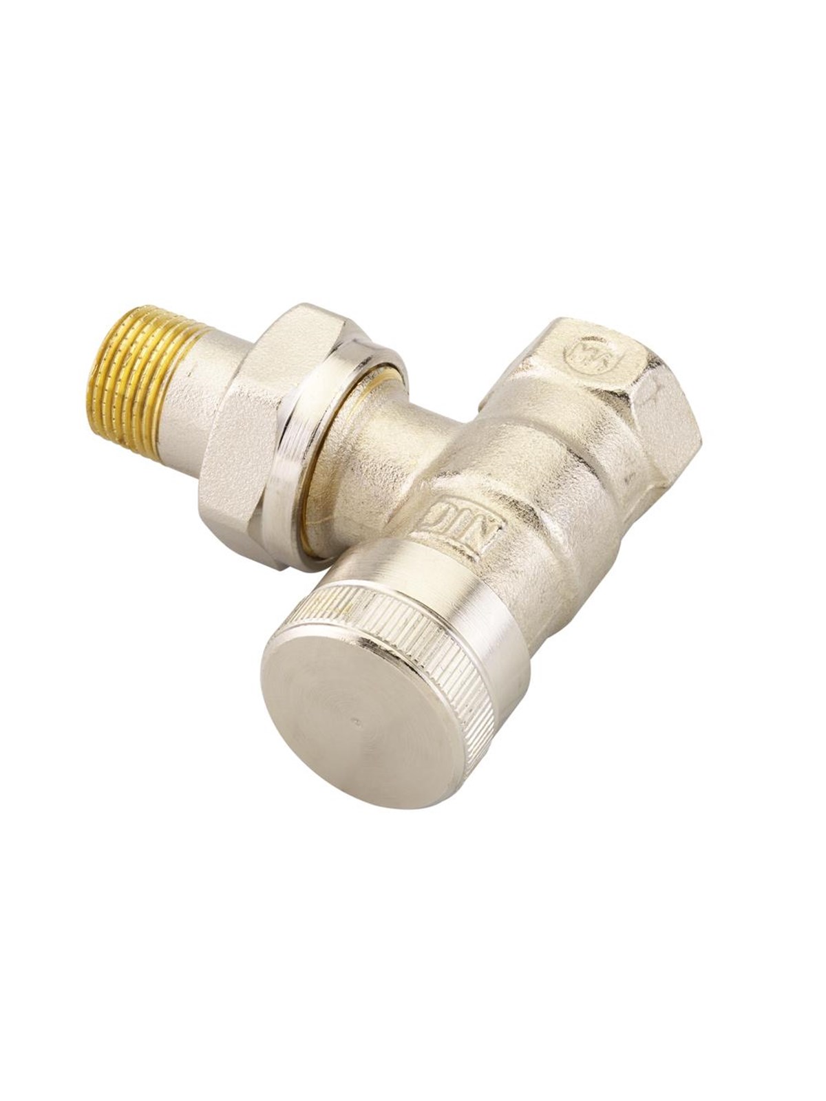 Danfoss RLV 10 return coupling running at an angle
