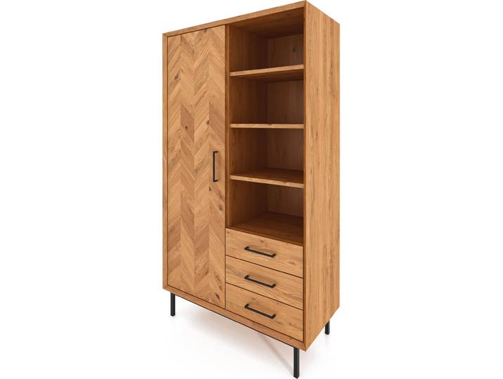 Kleiderschrank ABIES aus Massivholz, Naturgeölt