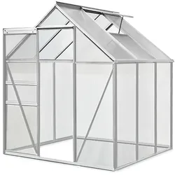 Casaria Deuba Gewächshaus aus Aluminium 5,85m3