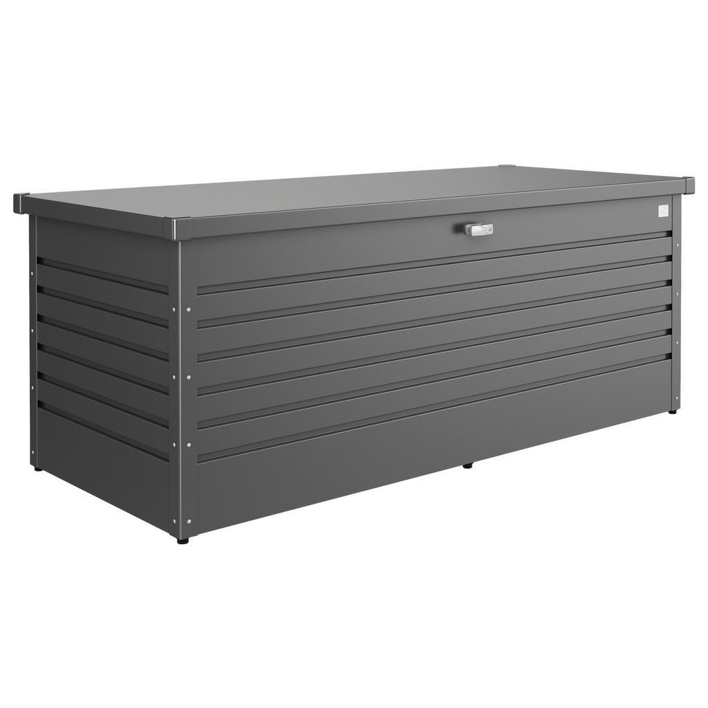 Kissenbox , Dunkelgrau , Metall , 181x71x79 cm , rostfrei, wetterbeständig , Gartenzubehör, Gartenbox