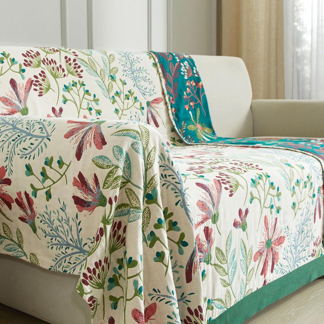 Ooble_Home Throw Blanket Green 200cm W X 150cm L
