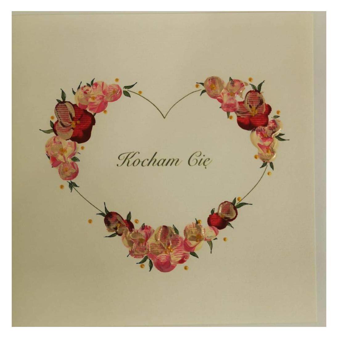 MAK Karte Valentinstag Quadrat A02 Ich liebe dich (1 Stk.) (361857)
