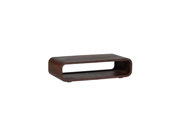 Massvier Design Couchtisch „Kinu“ 120 x 60 cm Akazienholz Dunkelbraun De Eekhoorn