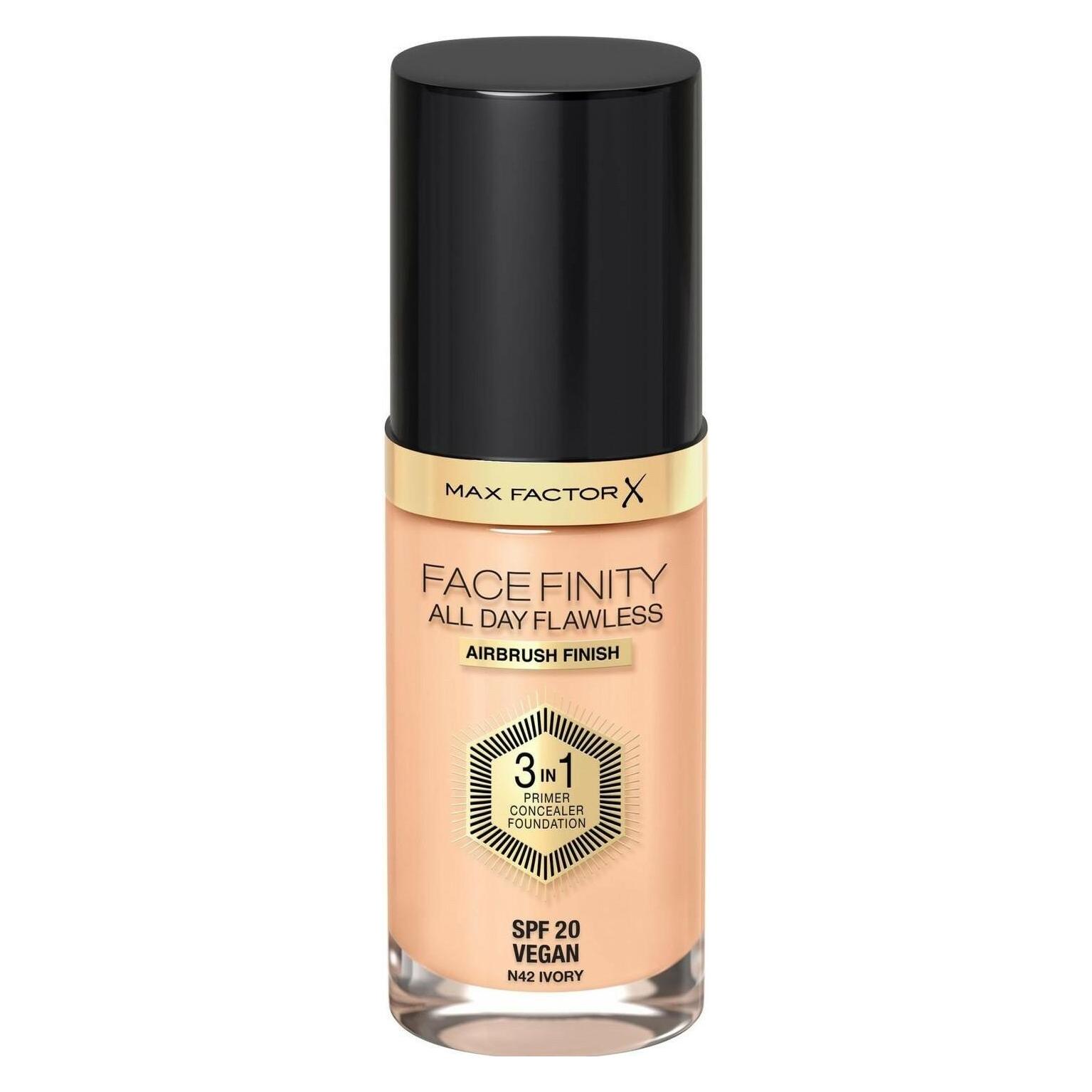 Max Factor Facefin All Day Flaw Make Up No 42 (N42 Ivory) (3616303999360)