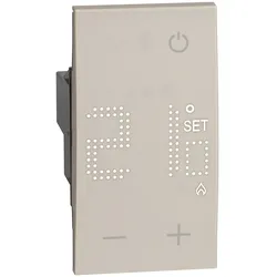 BTicino KM4441 LivingNow 2M Thermostat mit Display in der Farbausführung Sand