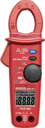 Benning CM 2-1 Stromzange, Hand-Multimeter digital LoZ CAT IV 300 V, CAT III 600V Anzeige (Counts): 4000