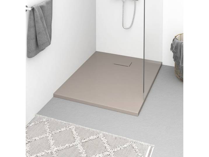 vidaXL Duschwanne SMC Braun 100x80 cm