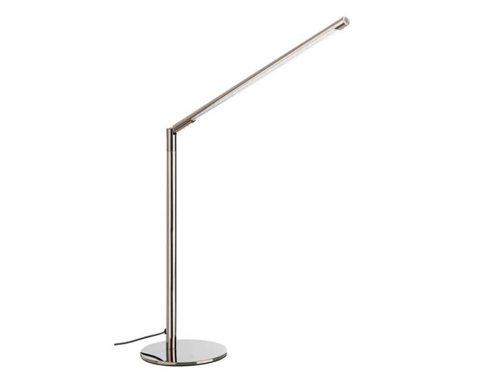 Globo Led-Tischleuchte, Silberfarben, Metall, 3x40x3 cm, einfach zu transportieren, Lampen & Leuchten, LED Beleuchtung, LED-Tischleuchten