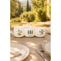 Trio Schale Oleana 25cm cremeweiß