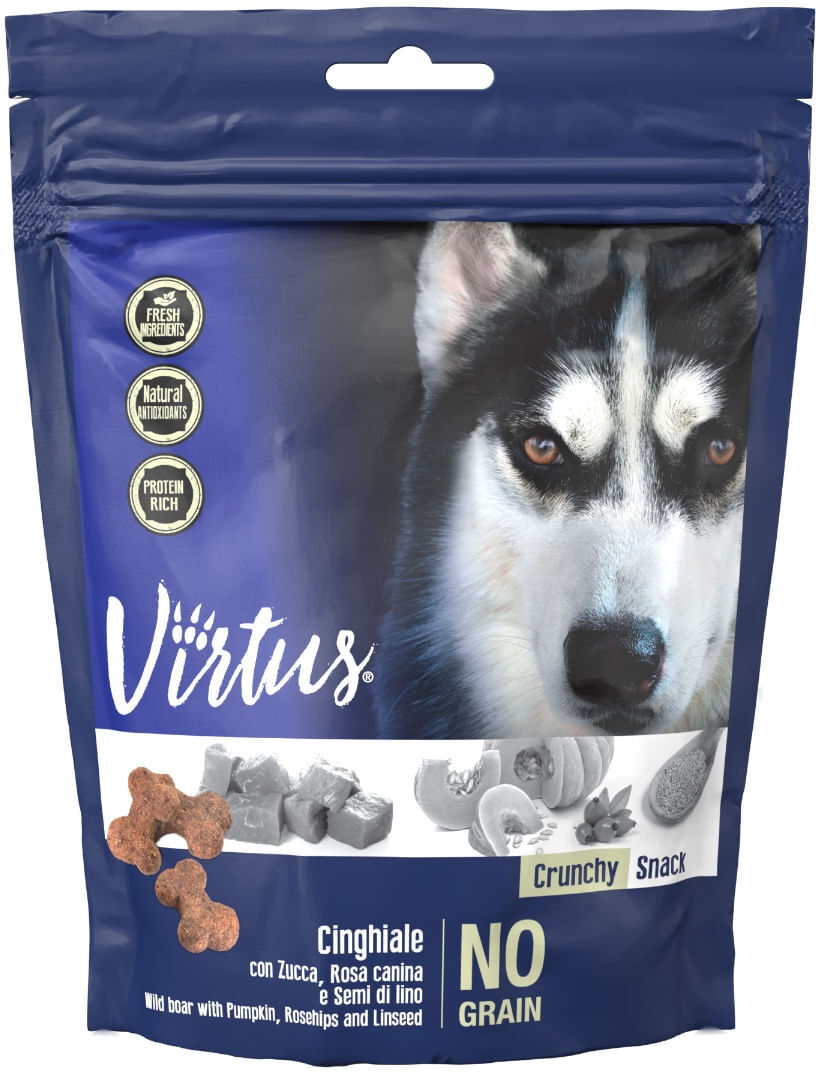 Virtus Dog Crunchy Snack 150G CINGHIALE