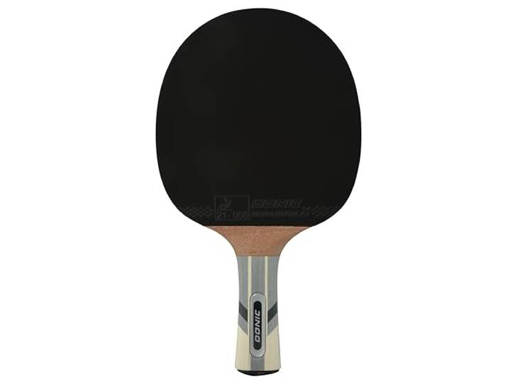 Donic-Schildkröt Waldner 3000 Carbon-Tischtennisschläger Attack-Schläger mit Revolution X-Belag S-Plus Schwamm 2,1 mm ABP-Griff