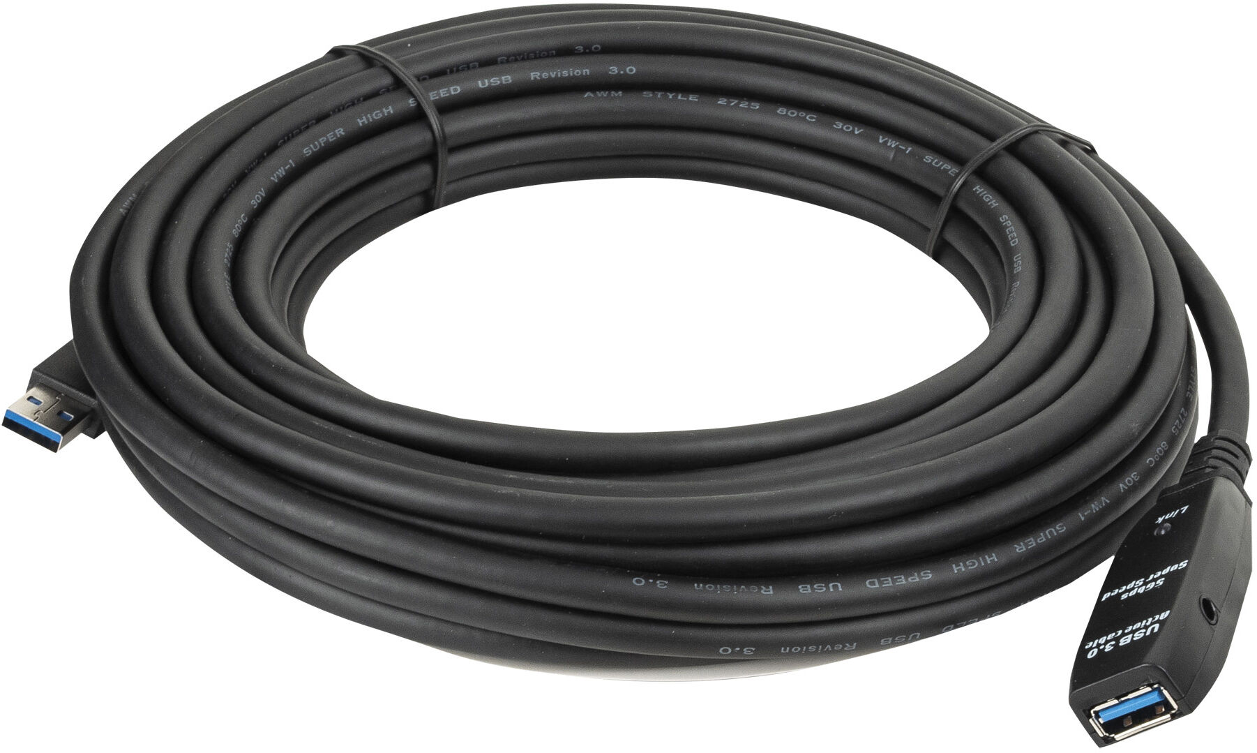 DAP Audio Usb 3.0 Aktives Verlängerungskabel Schwarz, Stecker - Buchse 20 M