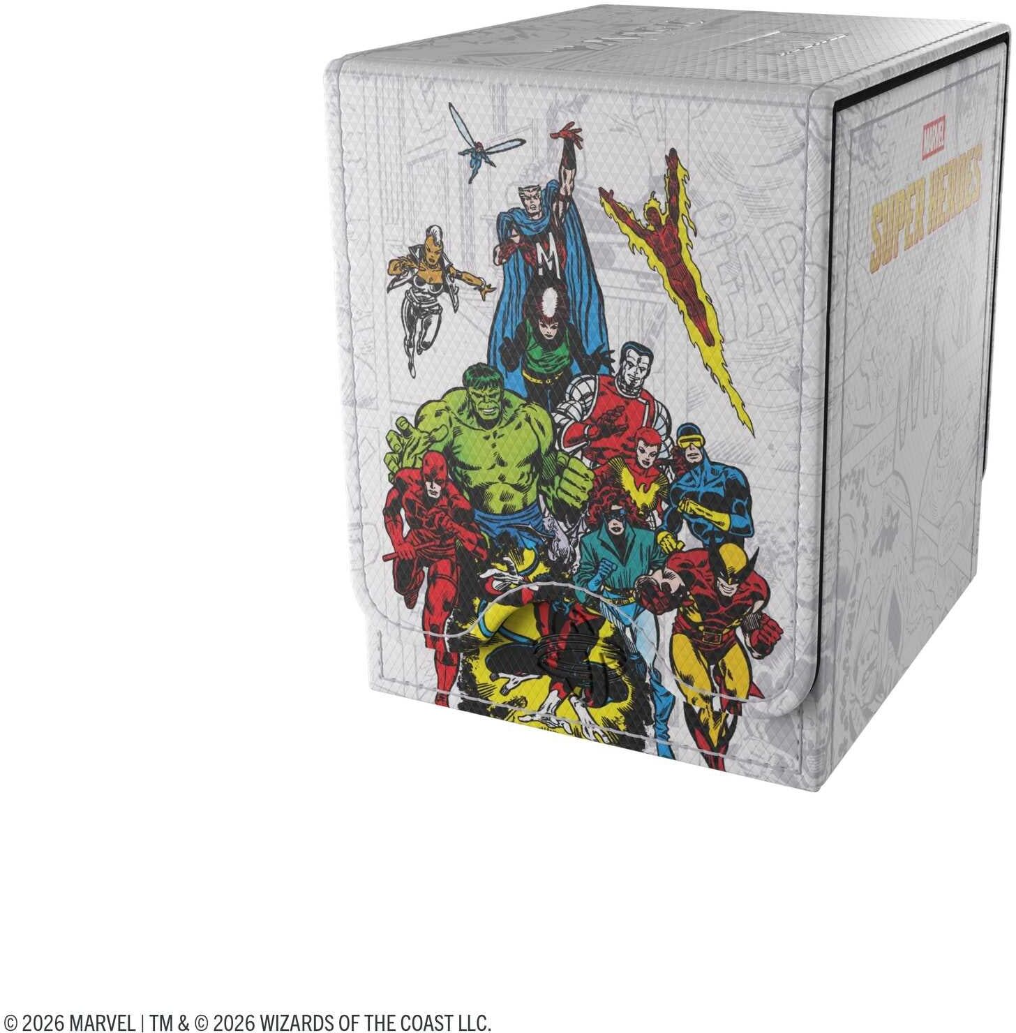 Gamegenic Marvel Super Heroes Squire 100+ XL Deck Box – Marvel Age for Card Game Accessories, Holds 100+ Cards