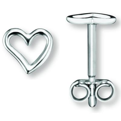 Paar Ohrstecker ONE ELEMENT "Herz Ohrringe Ohrstecker aus 925 Silber", silber, Ohrringe, Damen, Damen, Silber 925 (Sterlingsilber), Ein Geschenk von Herzen – zart, elegant & voller Symbolik