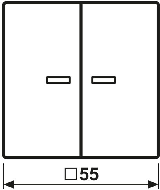 Jung Bascule pour bouton-poussoir KO AS102KO5WW (AS102KO5WW)