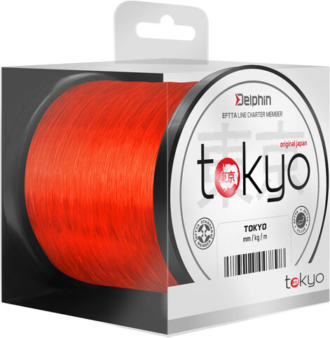Delphin TOKYO orange 0,286mm 6,4kg 600m Silver, Gray, Red 0,286mm 6,4kg 600m