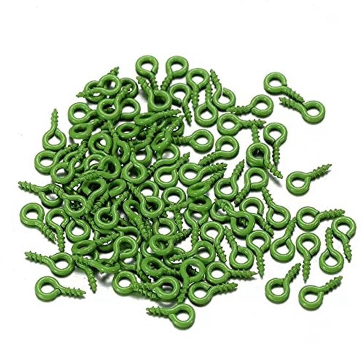 200 stuks Groene Oogschroeven 5 x 10 mm voor DIY-kunst en sieraden