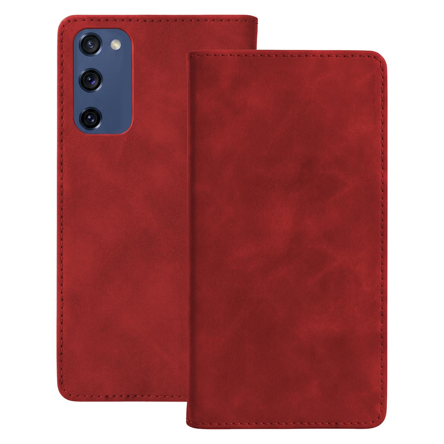 OEM Smart Suede Hülle für Samsung Galaxy S20 FE / S20 Lite / S20 FE 5G rot (Samsung Galaxy S20 FE, Samsung Galaxy S20 FE 5G) (GSM186961)
