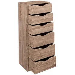 FIVE Archivregal mit 6 Schubladen in Holzfarbe