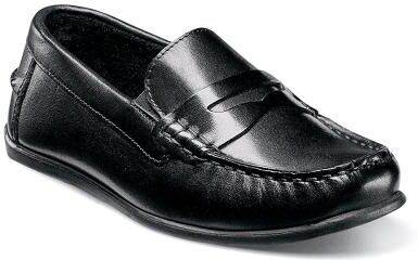 Florsheim Jasper Driver Jr - Boys 6 Youth Black Slip On Medium