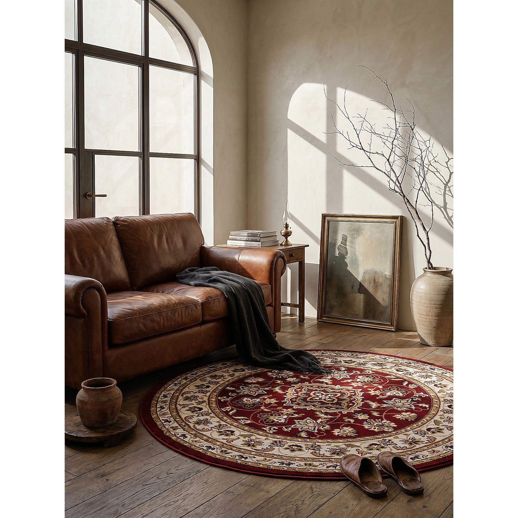 Teppich Orient Rot Ø133 cm - GLAZERT Kadima Design