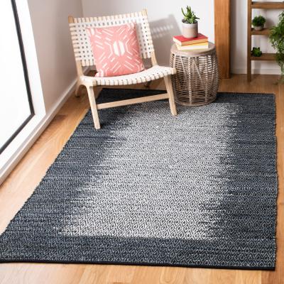 SAFAVIEH Handmade Vintage Boho Leather Mako Modern Stripe Leather Rug