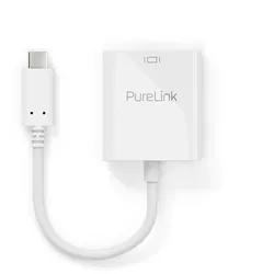 PureLink USB-C auf VGA Adapter - 1200p - iSerie - weiß - 0,10m