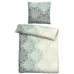 Castell® Bettwäsche Mandala-Design Baumwoll Feinbiber Einzelbett, 2tlg.