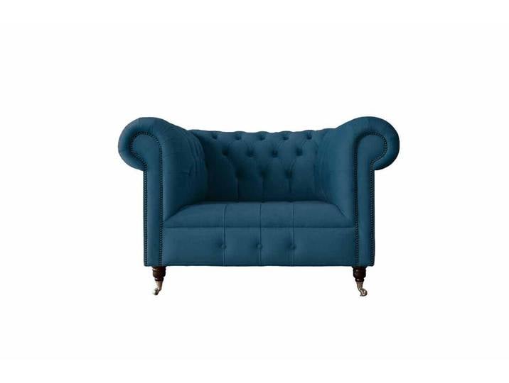 JVmoebel Chesterfield-Sessel Eleganter Sessel aus Textil im Chesterfield-Stil (Sessel), Made in Europa