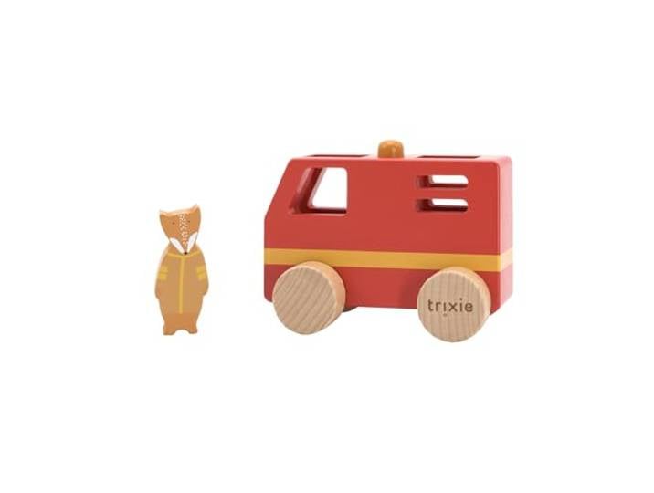 Trixie Houten Dieren Brandweerwagen Klein