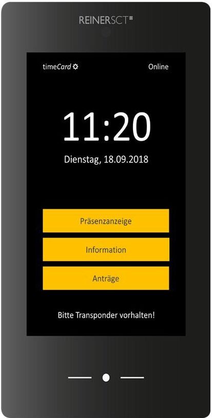Reiner SCT timeCard Terminal 3, Schwarz, 180 mm, 320 mm, 60 mm