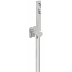 Herzbach Ceo Wannenset 36.630422.1.14 mit Konushalter seven round, Edelstahlfinish